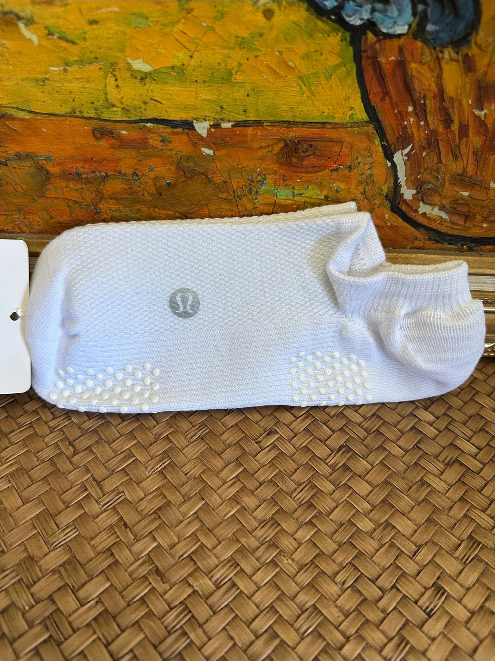 lululemon athletica White No-Show Gripper Socks